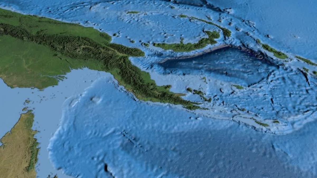 газрын зураг, хиймэл дагуулын зураг папуа шинэ гвиней