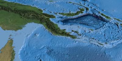 Газрын зураг, хиймэл дагуулын зураг папуа шинэ гвиней