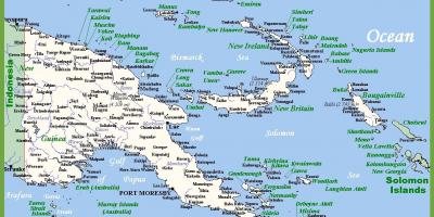 Папуа шинэ гвиней-д газрын зураг